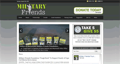 Desktop Screenshot of militaryfriends.org