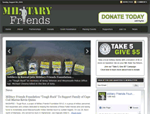 Tablet Screenshot of militaryfriends.org